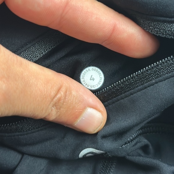 Lululemon Speed Wunder Mid Rise Crop 23" *Speckle Shine Black / Deep Coal / Silv - Picture 5 of 6